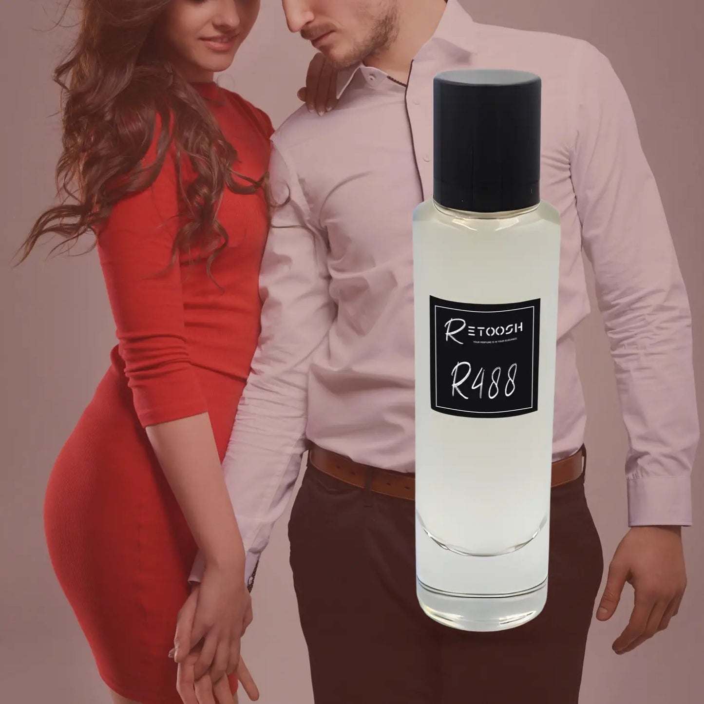 R488 – Saffron Rose Temptation | Oriental Floral Fragrance for Women and Men | 50mL - Retoosh Perfumes