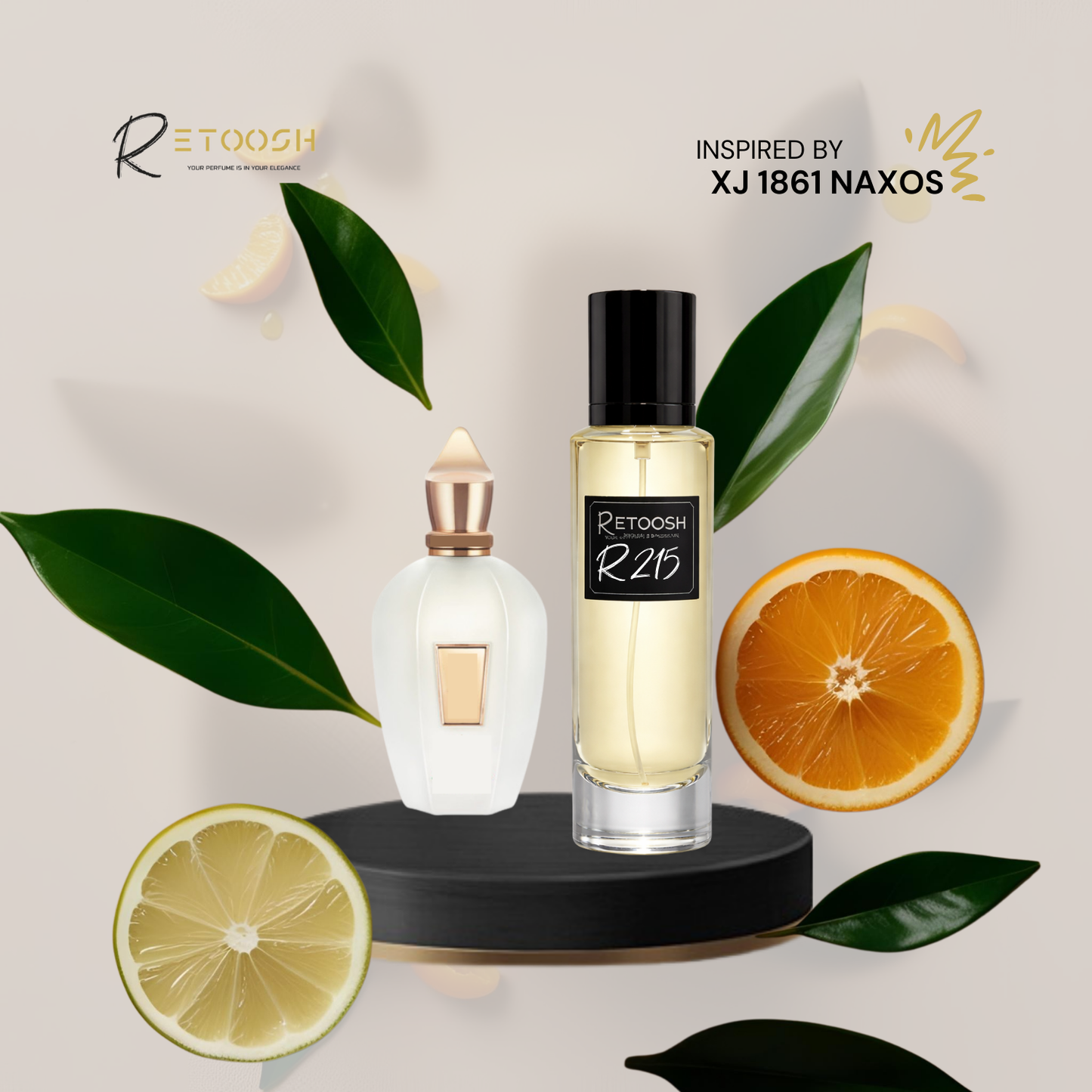 R215 Velvet Citrus Fragrance – A Zesty, Sweet Sensation For Women and Men | 50mL - Retoosh Perfumes