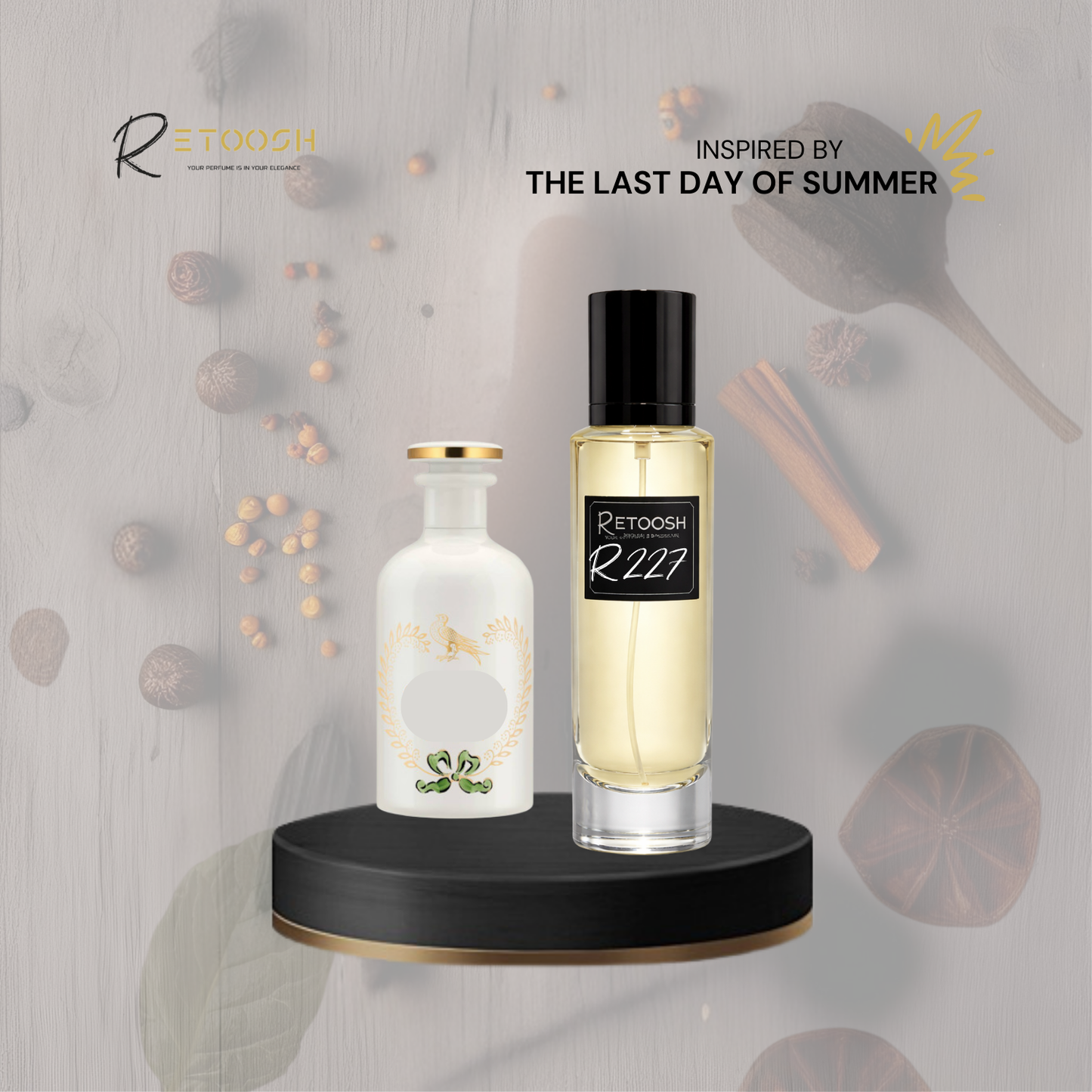 R227 Mystic Ember Fragrance – A Woody-Spicy Elegance Inspired by Earthy Aromas for Women and Men | 50mL - Retoosh Perfumes