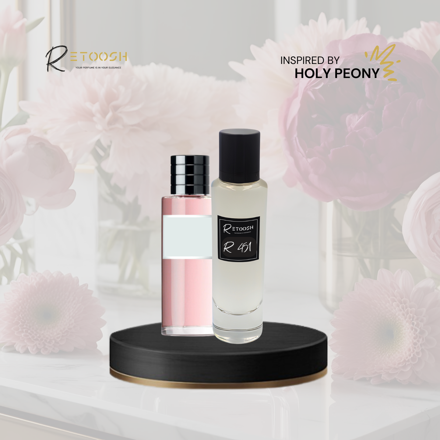 R451 - Blossom Elegance Fragrance | Floral Musky Whisper for Women | 50mL - Retoosh Perfumes